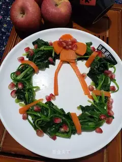 The spinach wreath