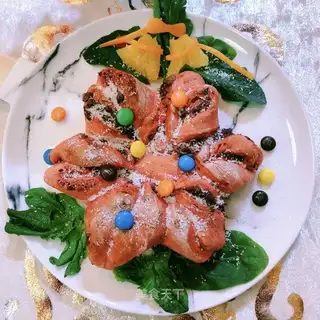 Christmas snow bread