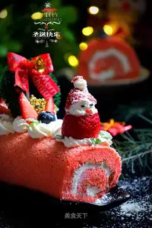 Christmas velvet roll