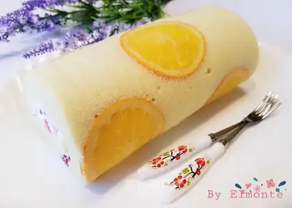 Orange cake roll