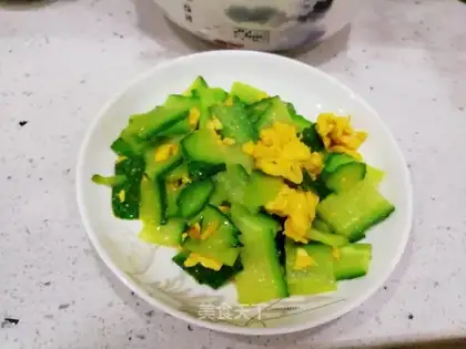 cucumber fried eggs
