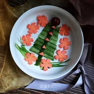 A Christmas plate