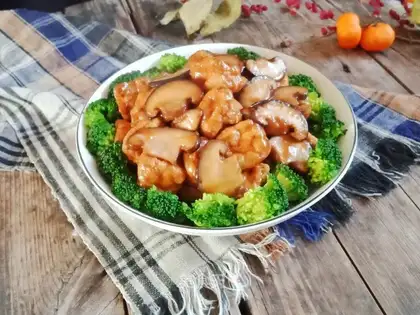 Fry mushrooms