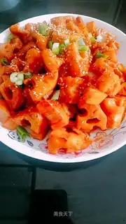 Tomato sauce and lily
