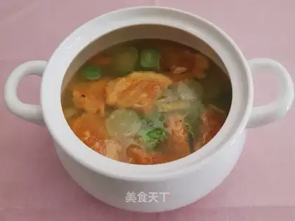 Egg dumpling soup