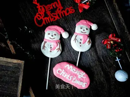 Snowman lollipops