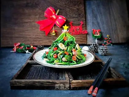 The spinach Christmas tree