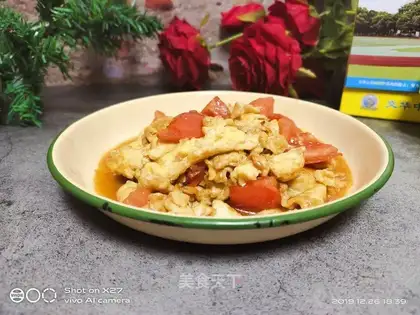 Tomato fried eggs