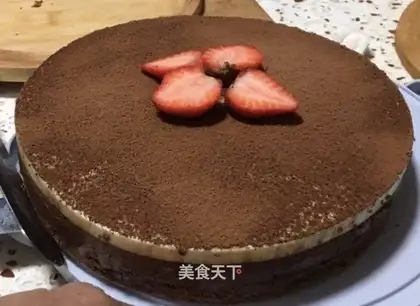 Double chocolate mousse cake