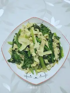 Dried tofu fried wheat