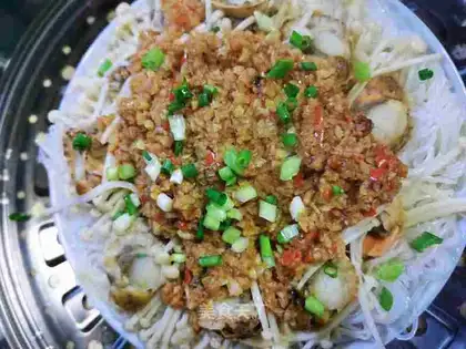 A fan's golden pins and mushrooms