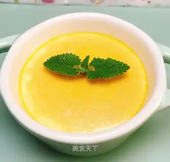 Pumpkin steamed eggs
