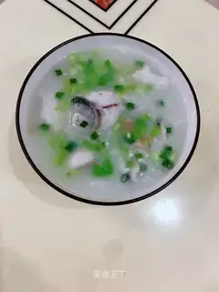 Dried fish porridge