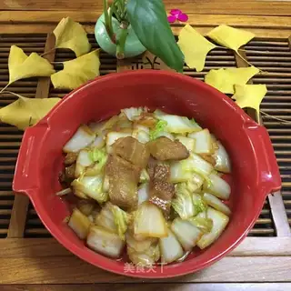 Five flowers and cabbage