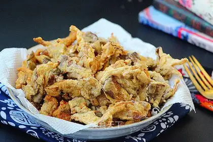 Softly fried mushrooms