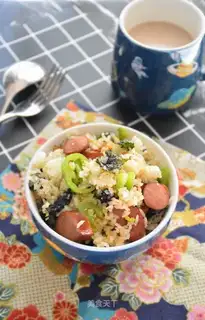 Sausage moss fried rice