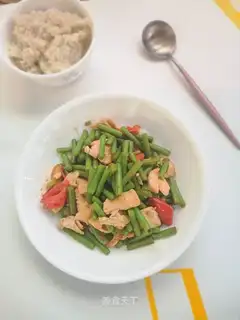 Chicken fried beans