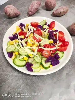 Potato fruit corn salad