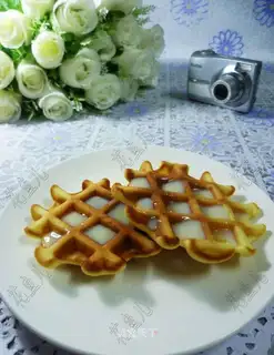 Egg milk waffles