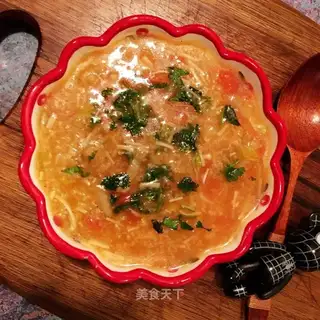 Porridge for the meat and tomatoes