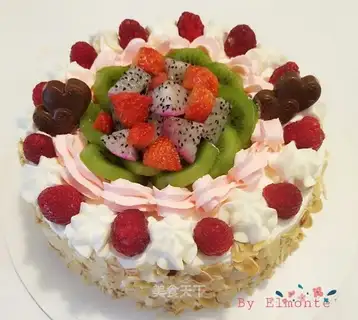Fruit birthday cake