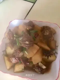 Potato burn ribs