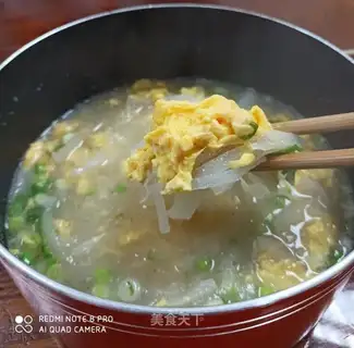radish egg soup