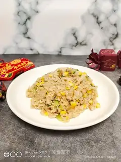 Cucumber corn fried rice