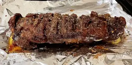 A red lamb steak