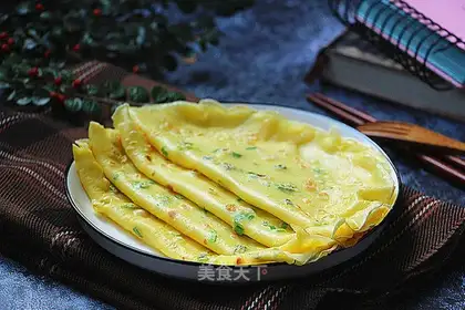 Onion egg waffles