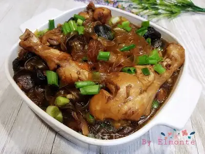 Chicken leg mushroom stew