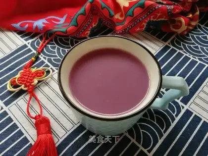 Purple potato lily oatmeal