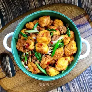 Spicy oil and tofu