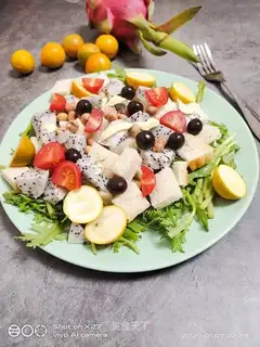 Toast fruit salad