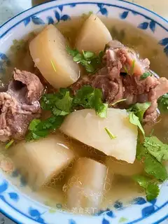 Roach and lamb soup