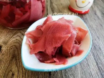 Homemade sushi ginger