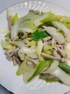 Onion fried meat