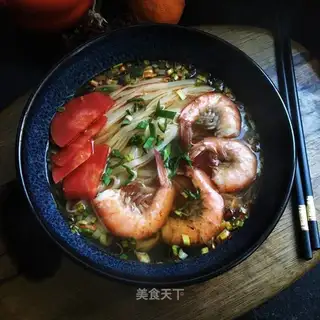 Sour shrimp noodles