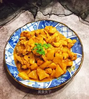 Black pepper potato chicken