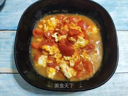 Tomato fried eggs
