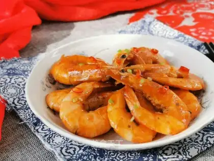 Sweet, spicy shrimp