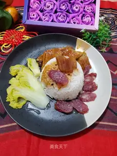 Eels with sausages
