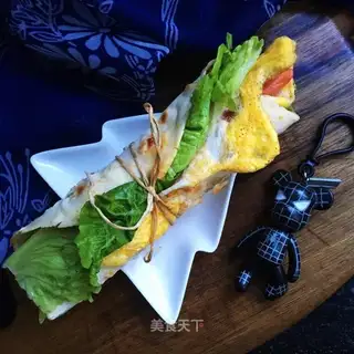 Korean chili egg burrito