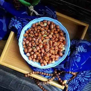 Fry peanuts