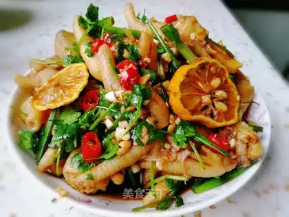 Red chicken claws
