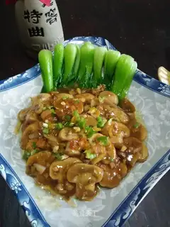 Fried stork mushrooms