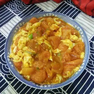 Tomato fried eggs