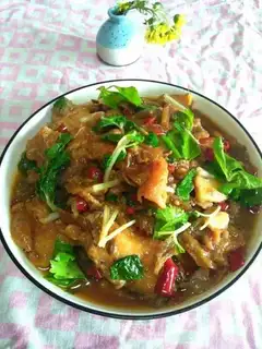 Celery roasted fish
