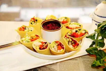 Flowers and rolls