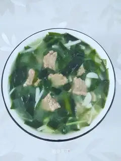 Korean beef seaweed soup